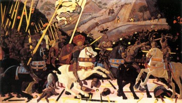  Paolo Oil Painting - Niccolo da Tolentino Leads The Florentine Troops early Renaissance Paolo Uccello